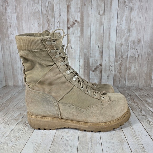 Corcoran Men's Tan Combat Boots Military Tactical Work Hiking Boots Size 8W - Picture 1 of 9